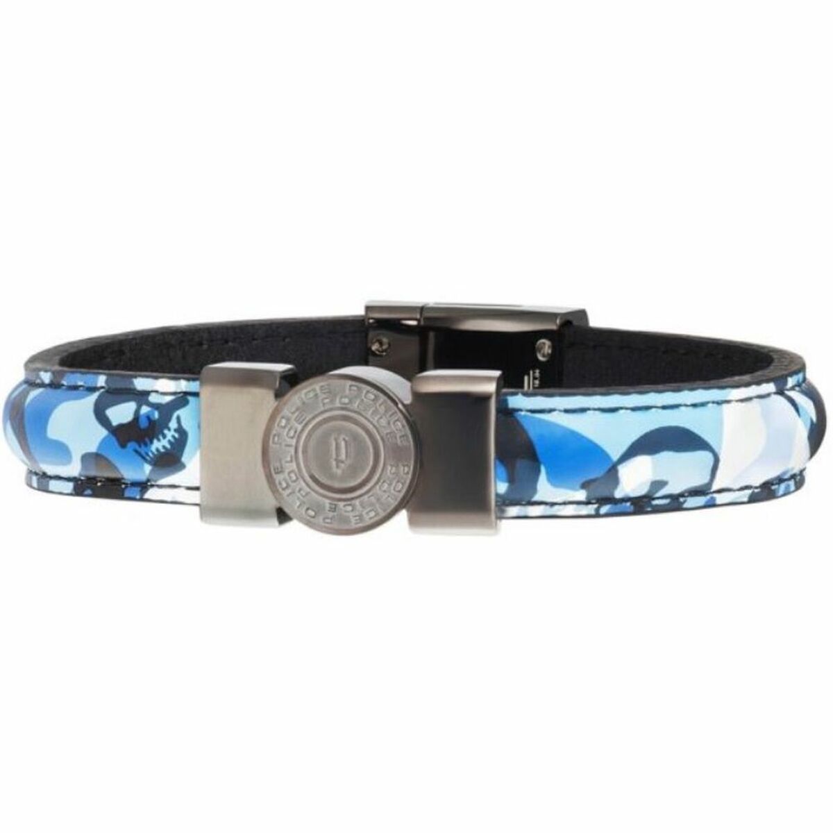 Men's Bracelet Police PJ25556BLU03S Leather 17 cm