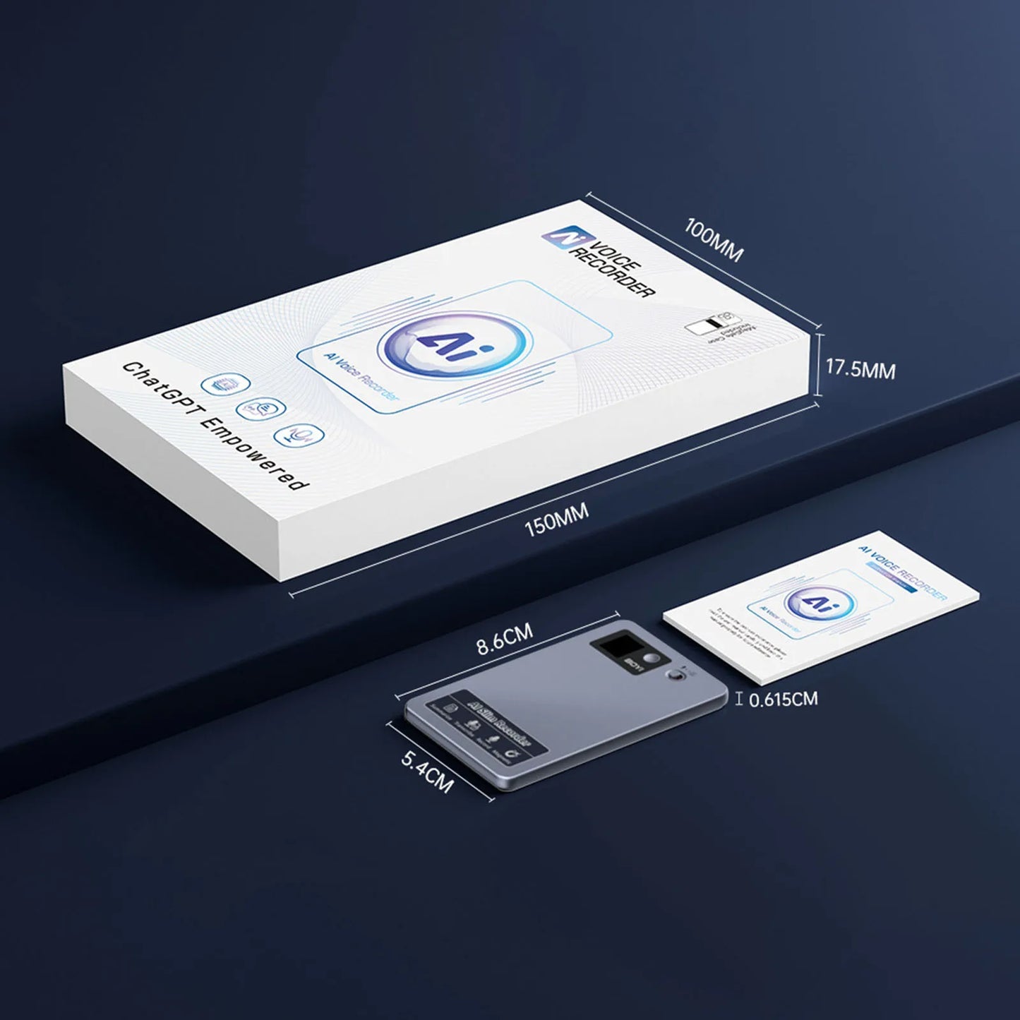 AI Voice Recorder with Real-Time Transcription & Translation Digital Voice Recorder Audio Recording Device for Lectures Meetings