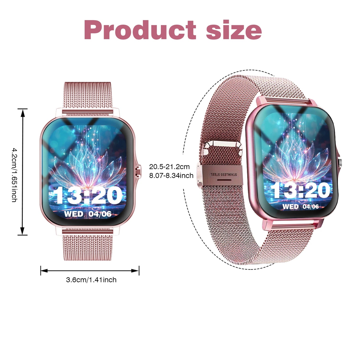Smart Watch Multi-functional sports smart watch ,Wireless Calling, Personalized the Watch Faces,Music control