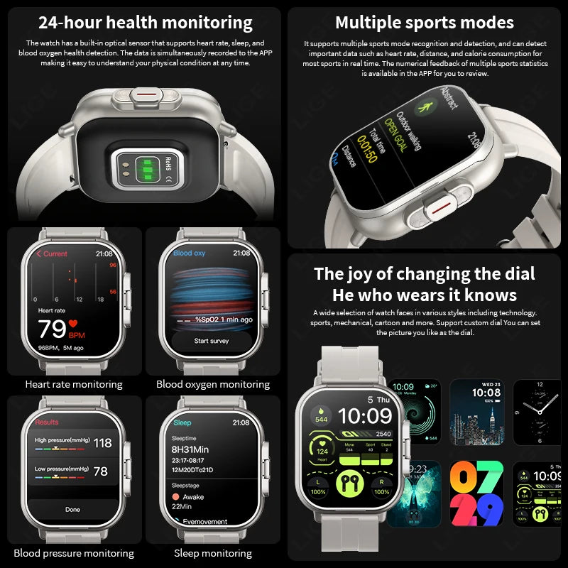 TWS 2 in 1 Smart Watch with Headphones Sports Watch Bluetooth Headset Call Watch Men Health Monitor NFC Women Smartwatch Earbuds