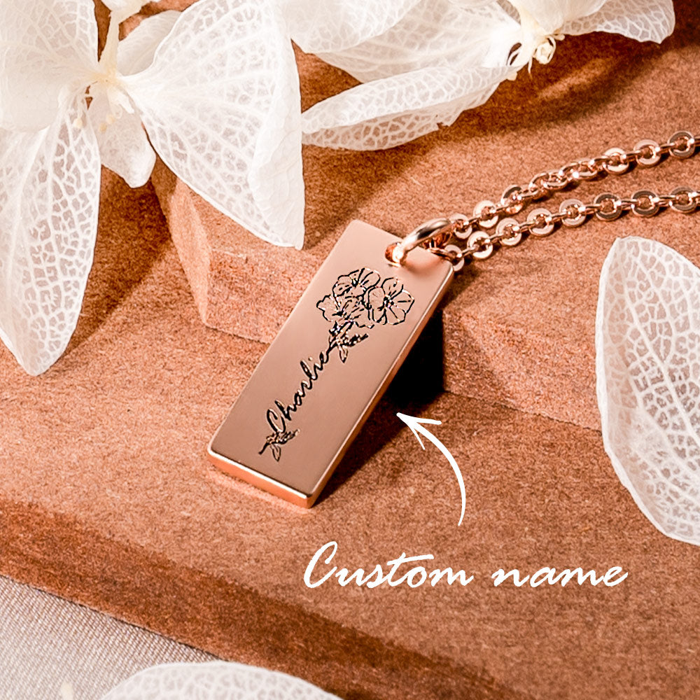 Customized Blossoming Flower Necklace