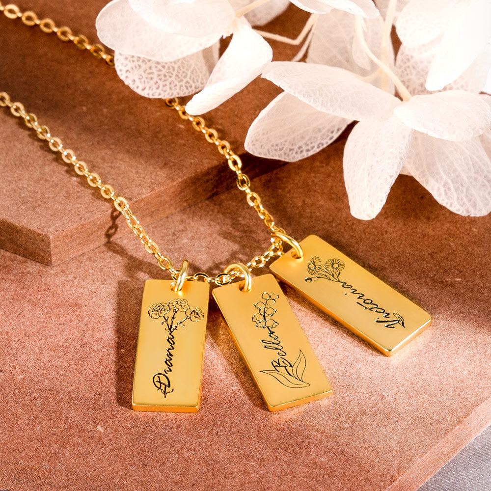 Customized Blossoming Flower Necklace