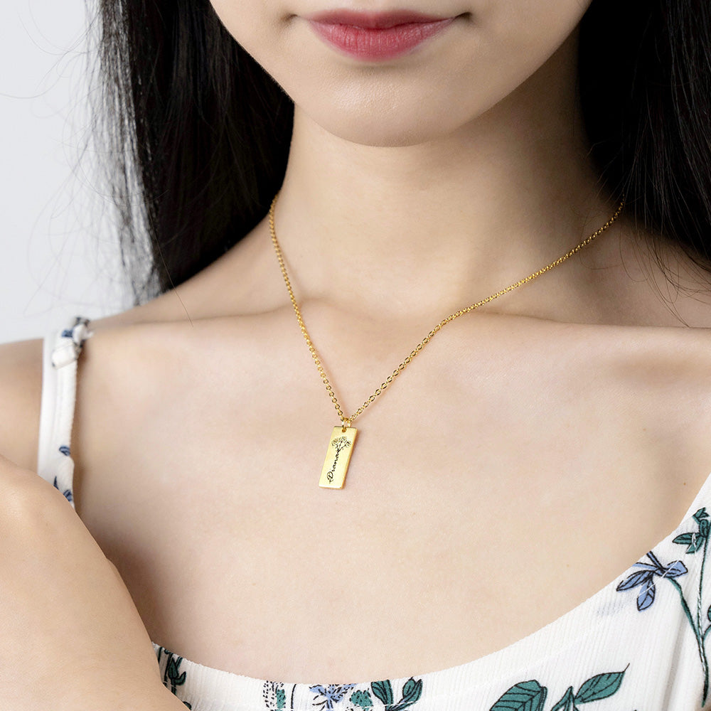 Customized Blossoming Flower Necklace