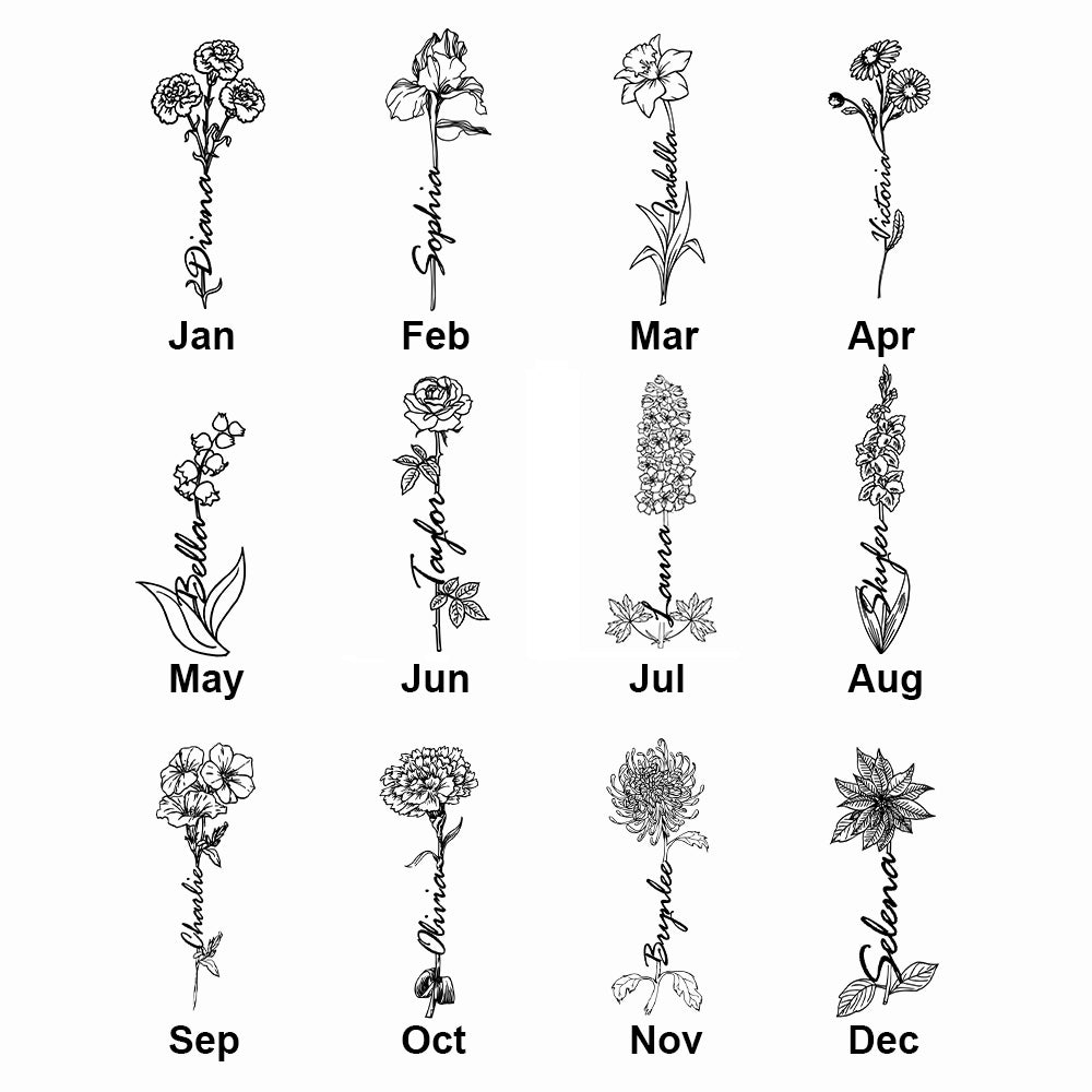 Customized Blossoming Flower Necklace