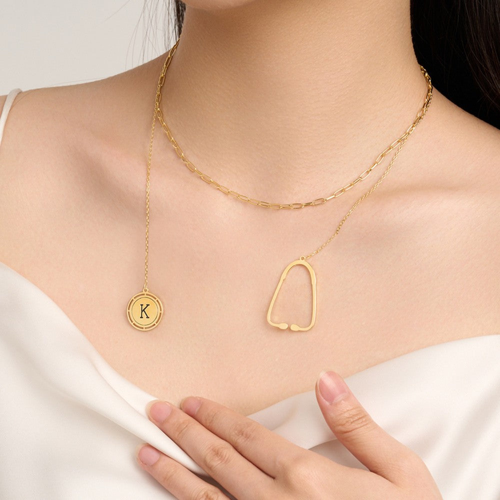 Silver 925 Custom Initial Stethoscope Necklace for Woman, Graduation/Medical Student/Nurse/Doctor Gift