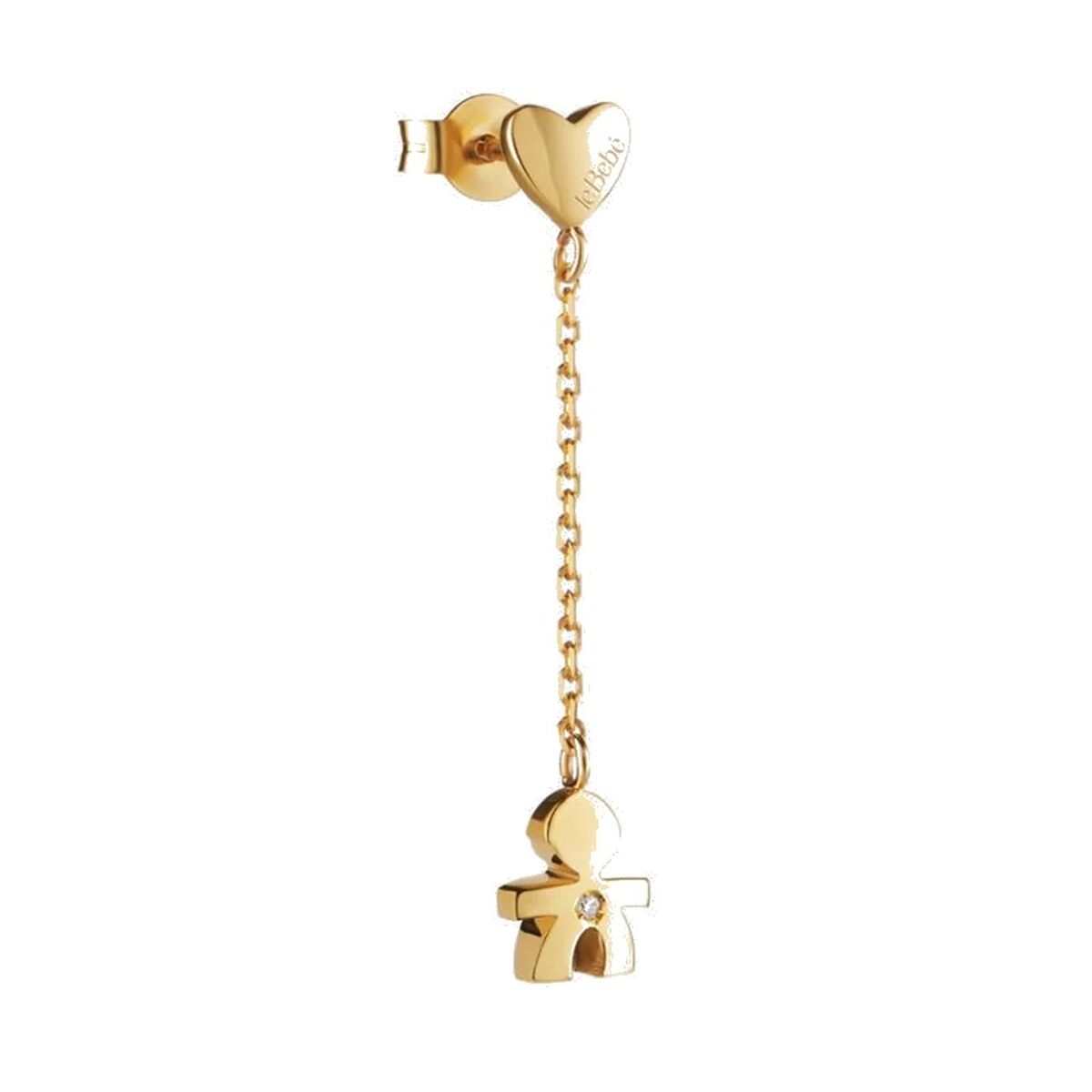Ladies' Earrings leBebe LBB712 9 Carat Gold Golden