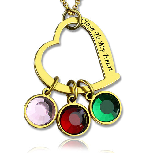 Personalized Close to My Heart Necklace
