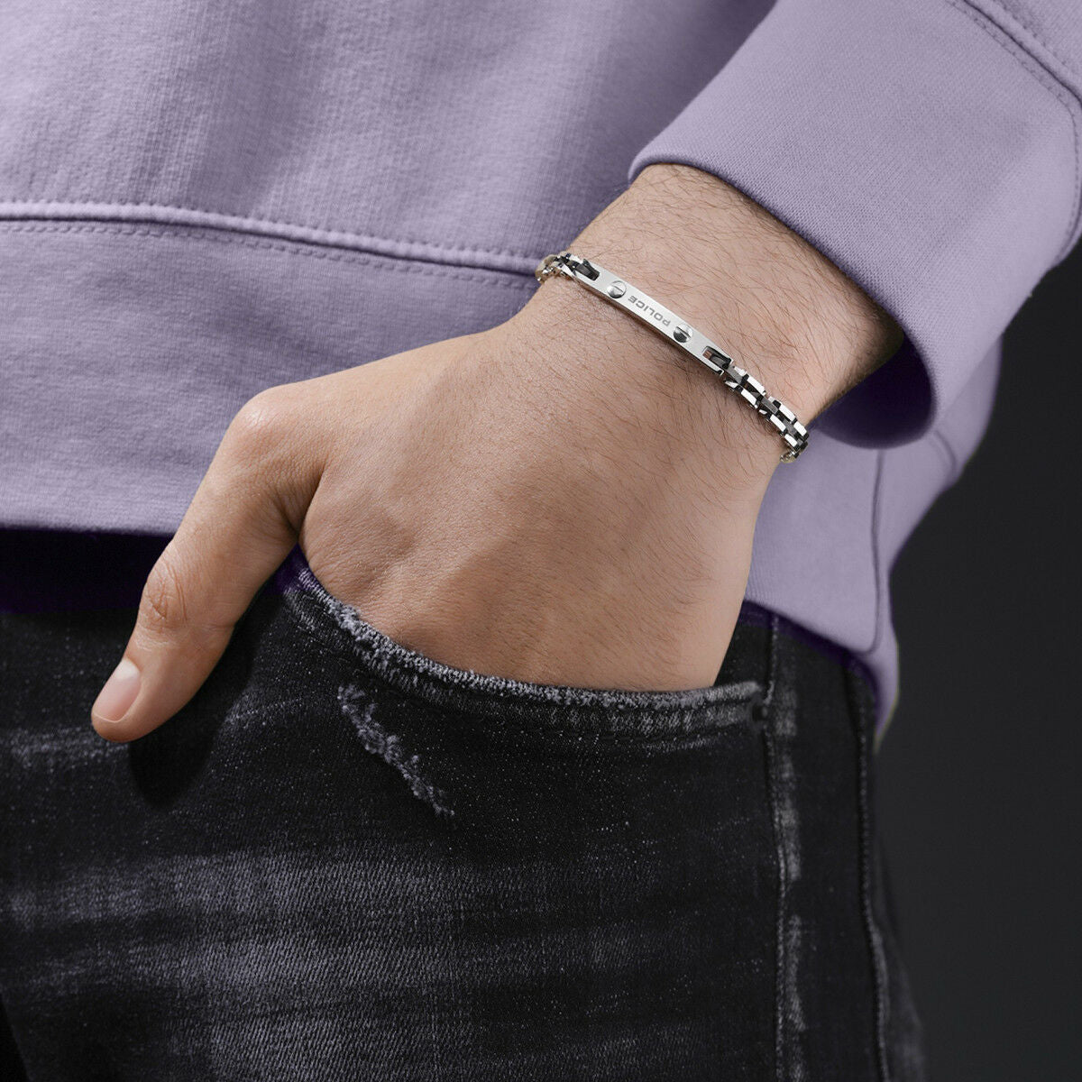Men's Bracelet Police PEAGB0039101 Silver