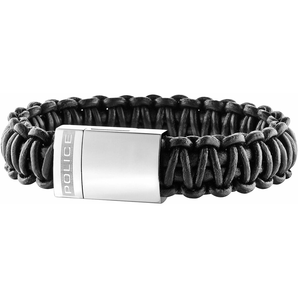 Men's Bracelet Police PJ25687BLB01S Leather 17 cm