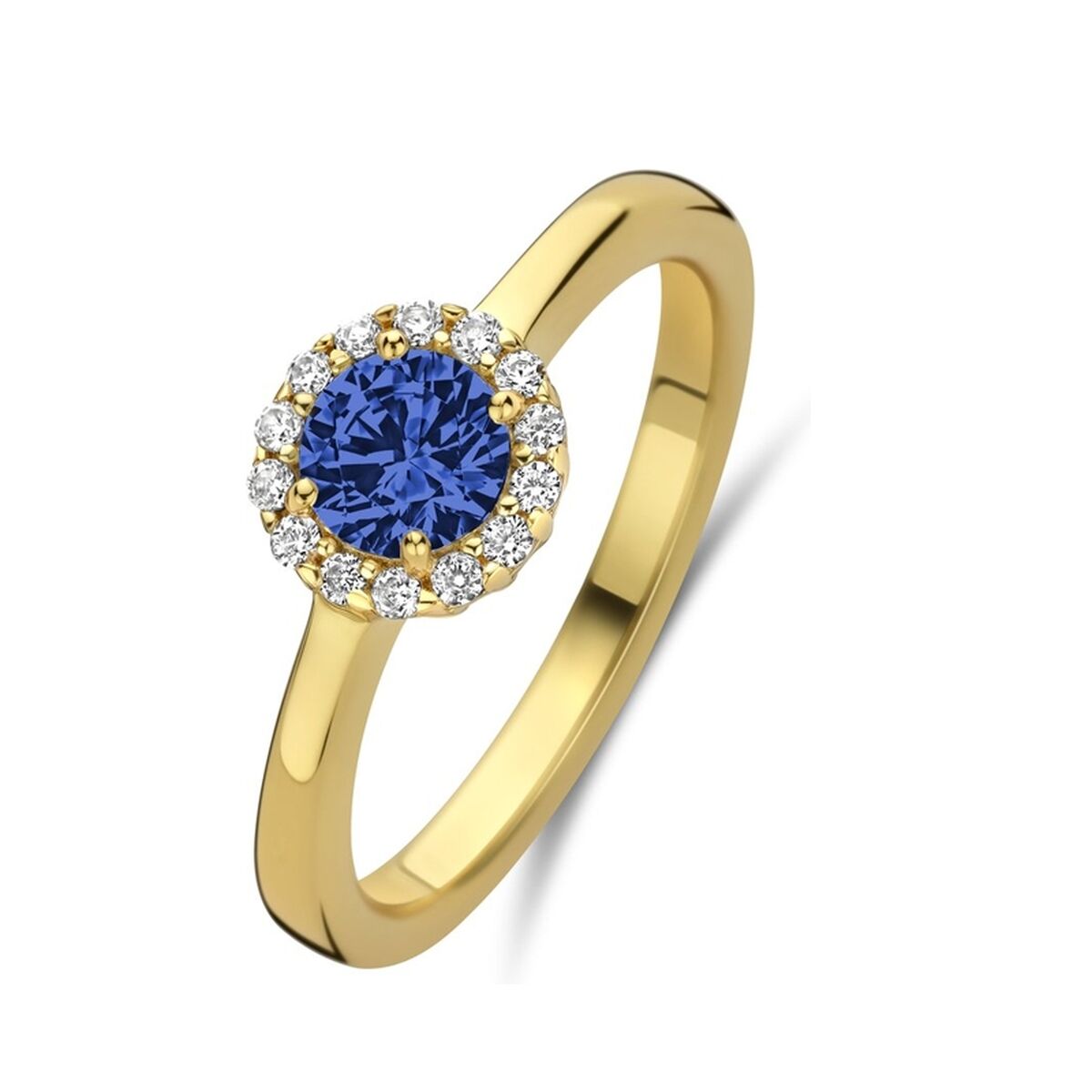 Ladies' Ring New Bling 9NB-1540-52 12 Golden Blue