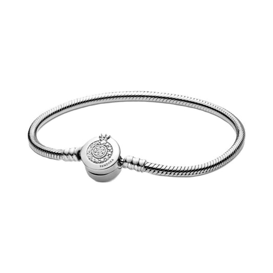 Ladies' Bracelet Pandora SPARKLING CROWN O SNAKE CHAIN - SIZE 20 20 cm