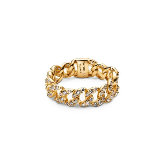 Ladies' Ring Pandora 163557C01-52 Golden