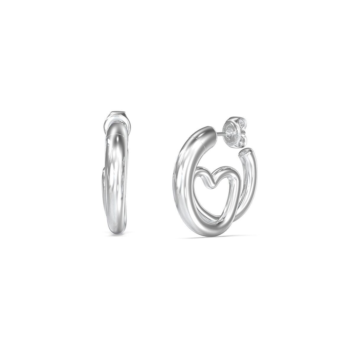 Ladies' Earrings Guess JUBE05529JWRHT-U Silver