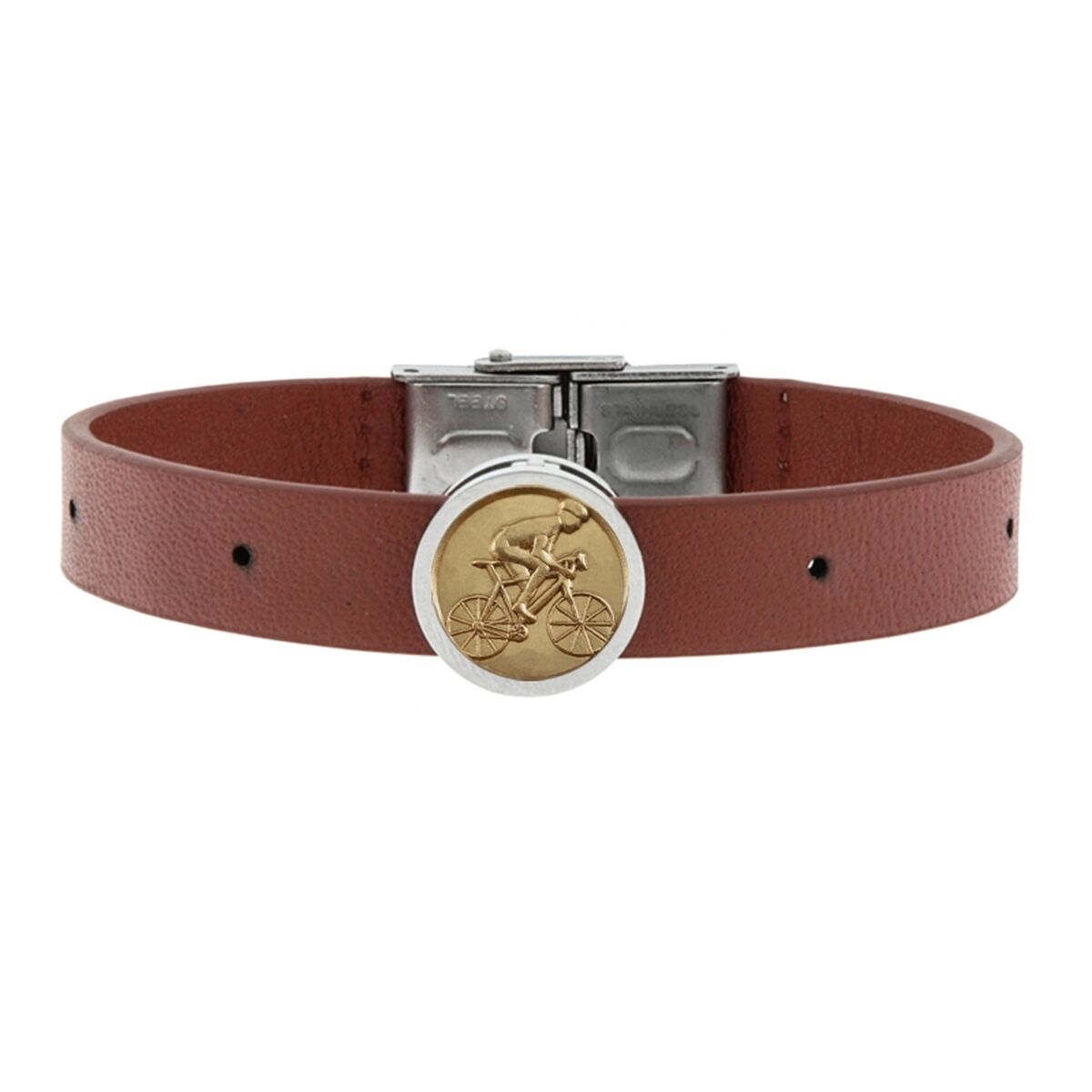 Men's Bracelet Talent Jewels TJA-1-01-01-4-2 Brown