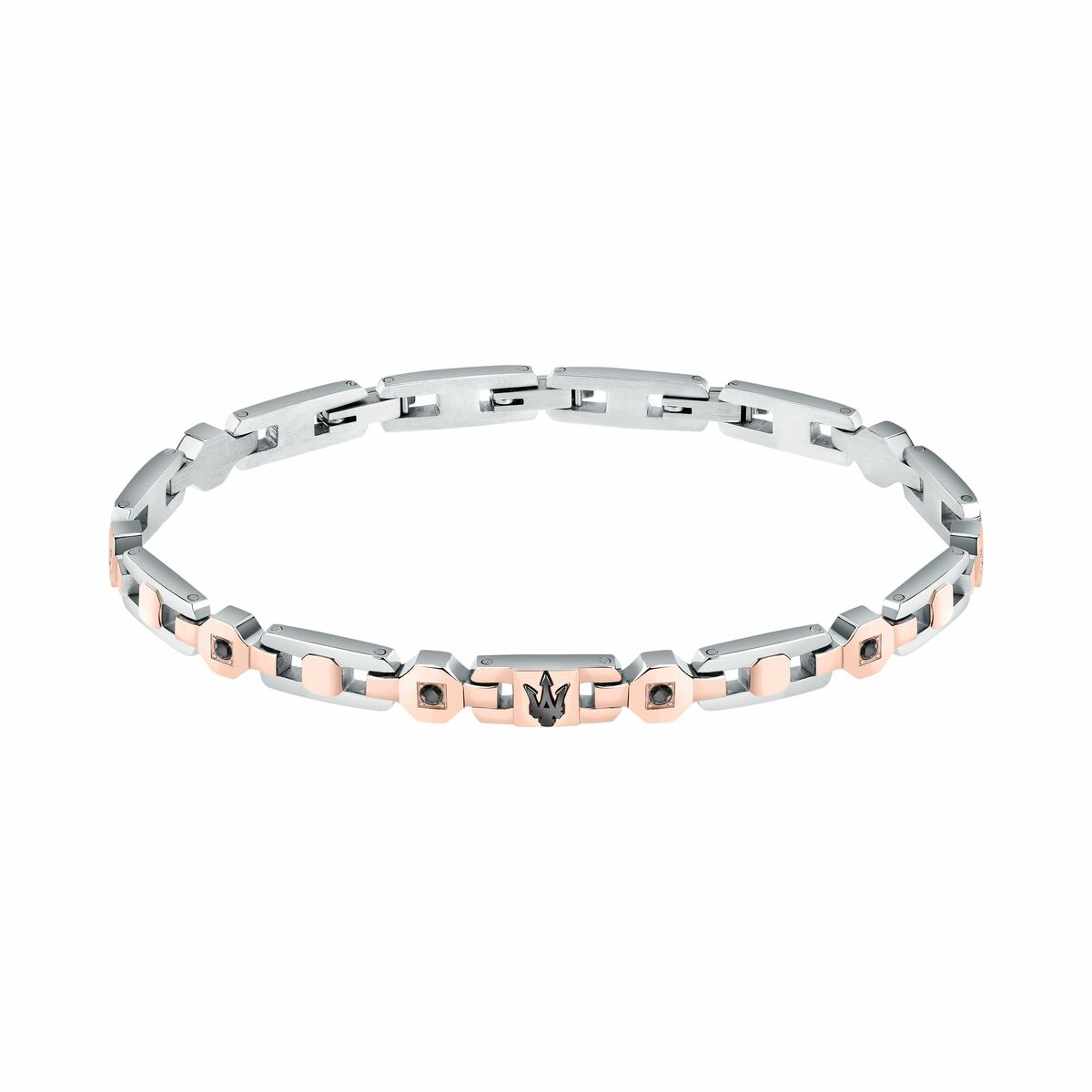 Men's Bracelet Maserati Stainless steel 21,5 cm Silver