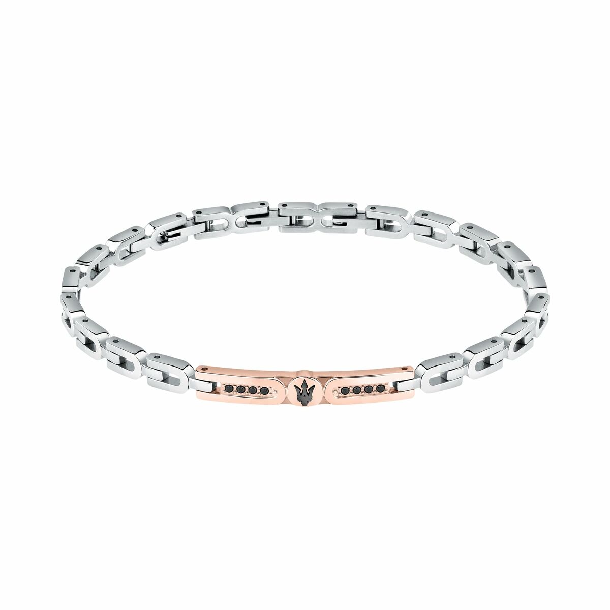 Men's Bracelet Maserati Stainless steel 21,5 cm Silver