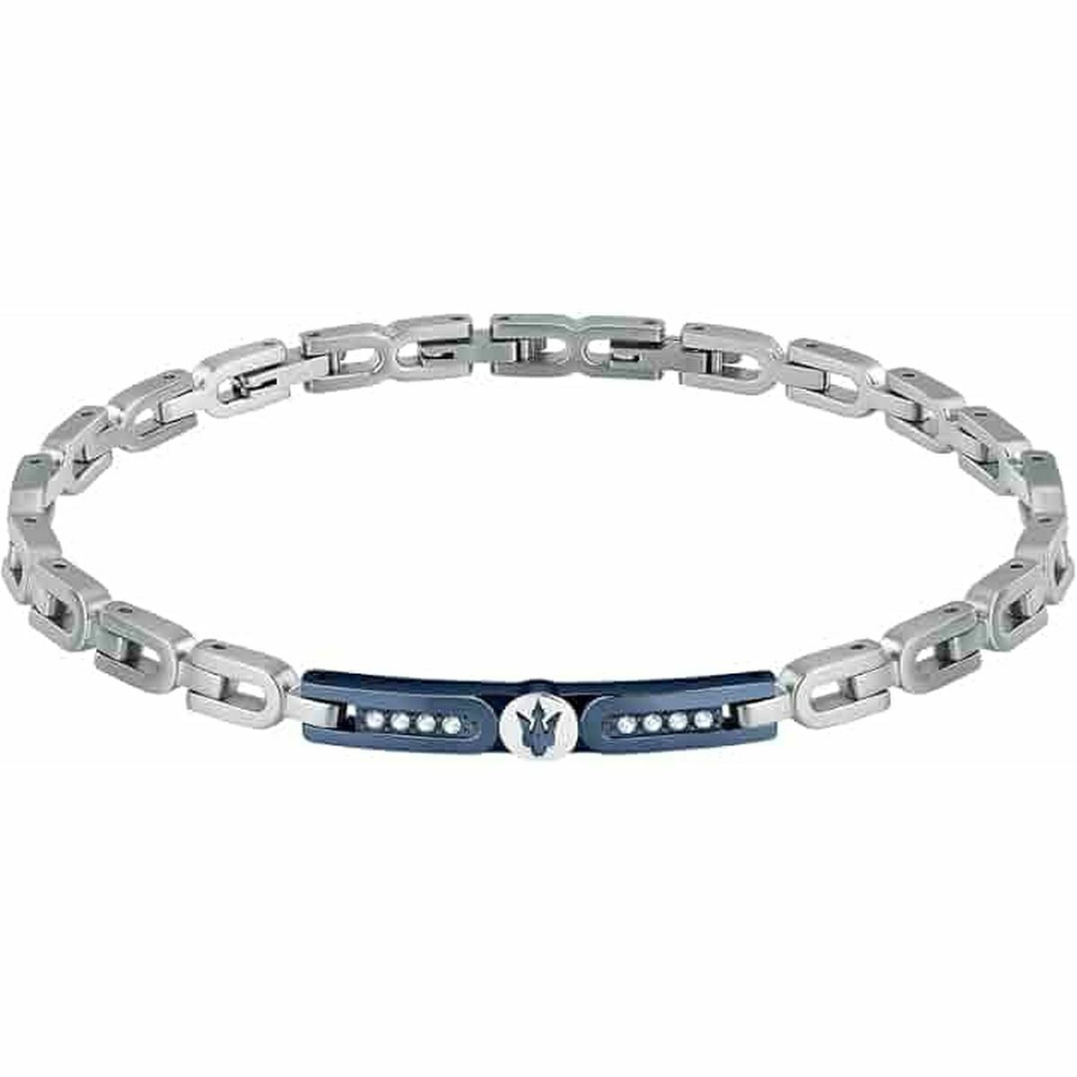 Men's Bracelet Maserati Stainless steel 21,5 cm Silver