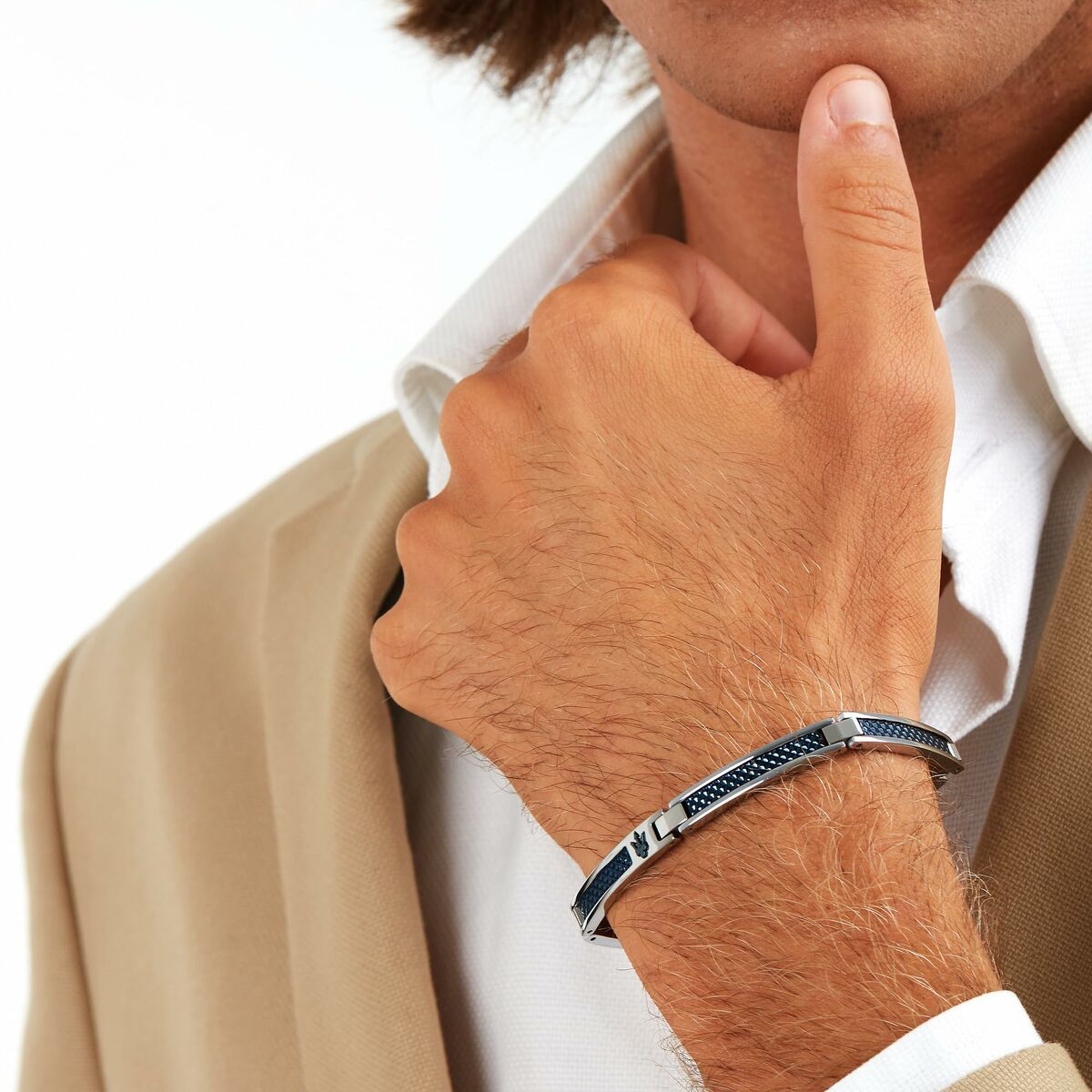 Men's Bracelet Maserati JM523AVD33 Stainless steel 21,5 cm