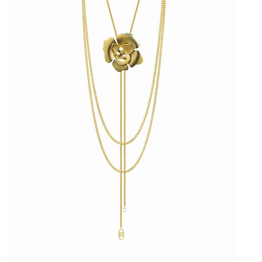 Ladies' Necklace LIU JO LJ3078 Golden