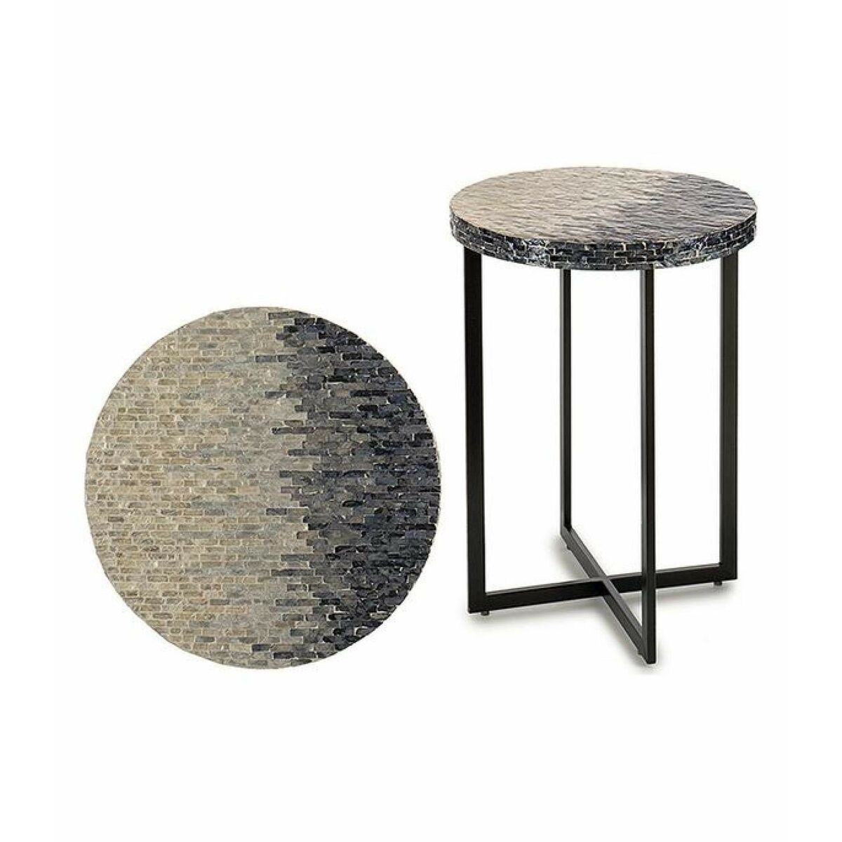 Side table Gift Decor BIG-S3603673 Grey Mother of pearl 45 x 62 x 45 cm