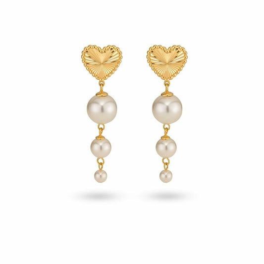 Ladies' Earrings 24KAE 42428Y Golden