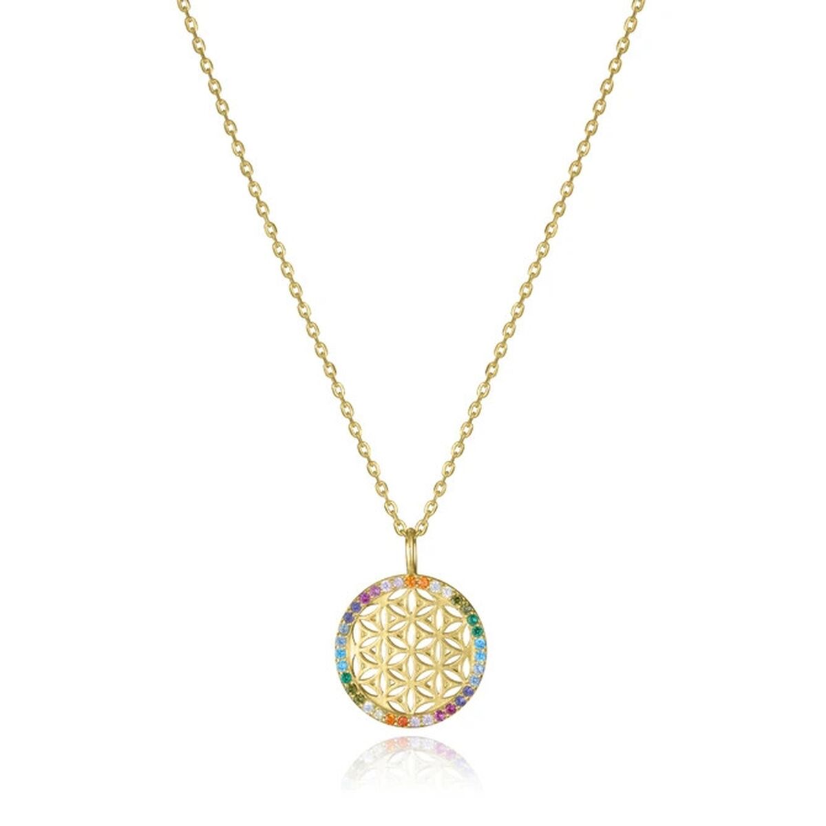 Ladies' Necklace Viceroy 15123C100-39 Golden