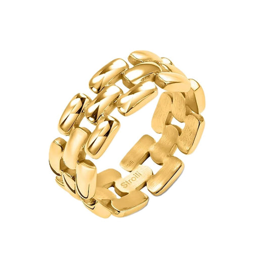 Ladies' Ring Stroili 1694718 Golden