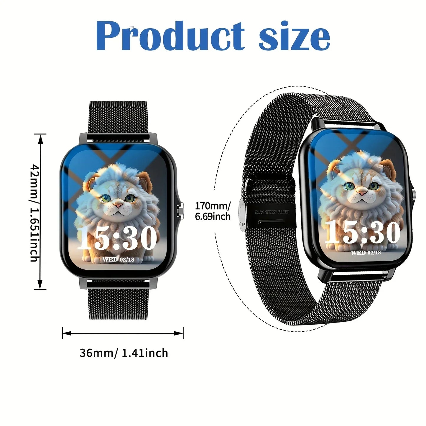 New Smart Watch - Stylish Wireless Calling Simple Design for Men