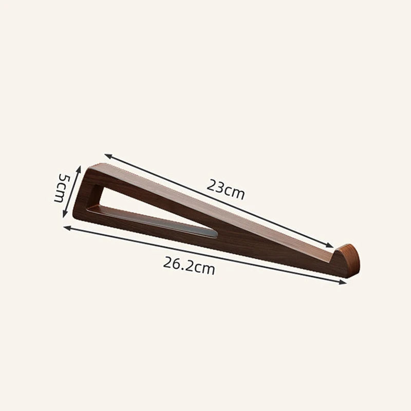 Z. Wooden Laptop Stand Ergonomic PortableTriangular Design Desk Riser For Cooling Reading Office Accessory
