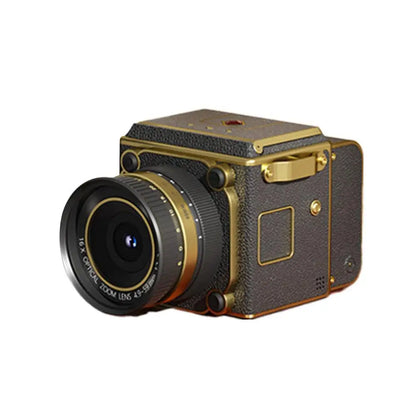 Retro Mini CCD Digital Camera - 4K HD 16X Zoom Portable Vintage Camera for Students Travel Vlogging Photography