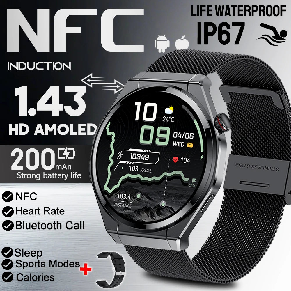 2026 New Smart Sports Watch Bluetooth Call 100+ Sports Mode IP67 Waterproof Health Reminder Sedentary Reminder Sleep Smart Watch