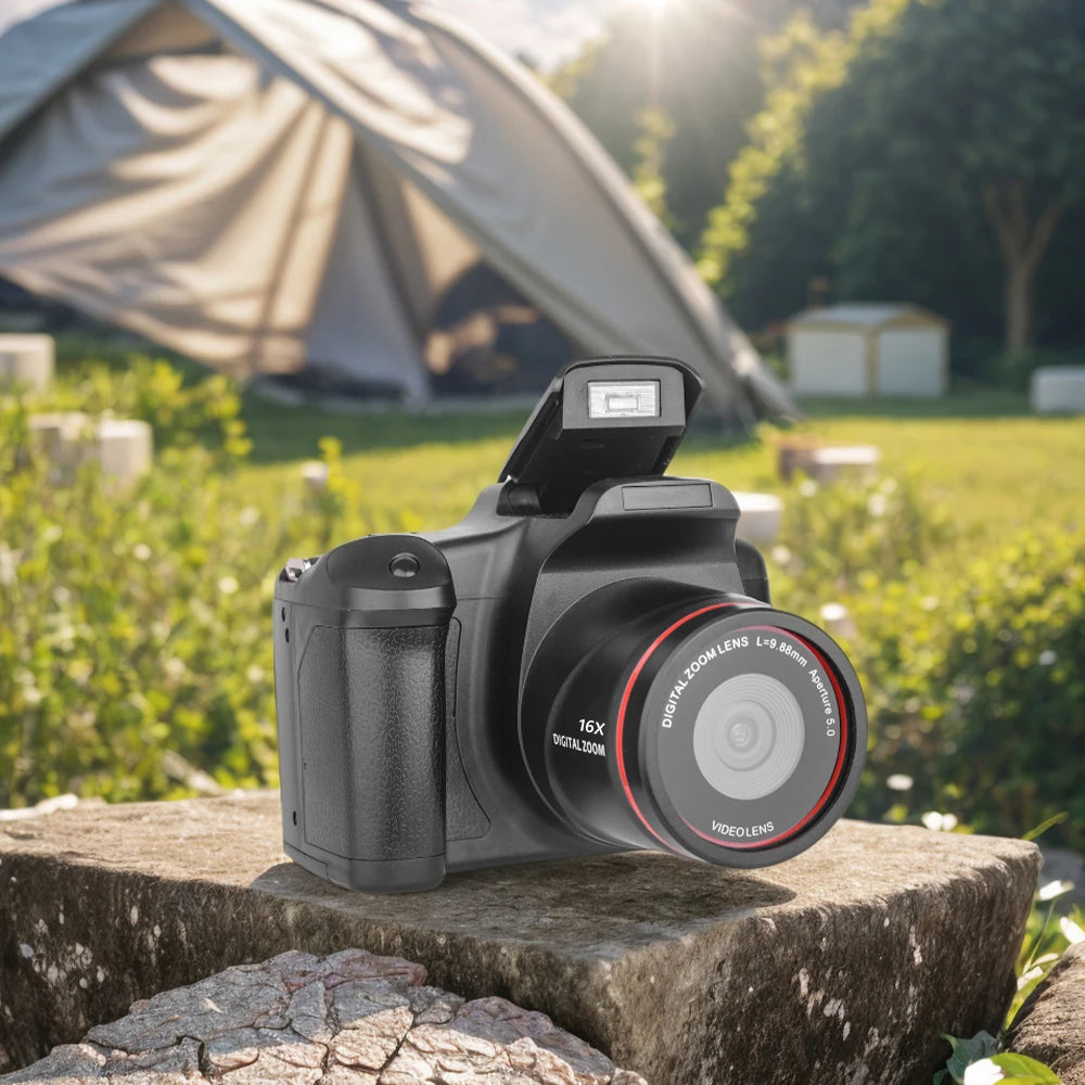 Digital Camera 16X Zoom Camcorder with 2.4 Inch LCD Screen Vlogging Camera for Photography and Video