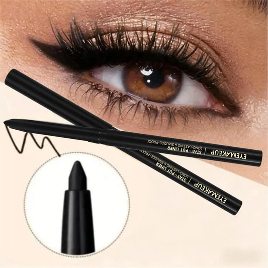 1PC  Eyeliner Gel Pencil-Waterproof, Long-Lasting, Smudge-Proof-Gel Cream Texture, Super Smooth&Not Breakable, Makeup Essentials