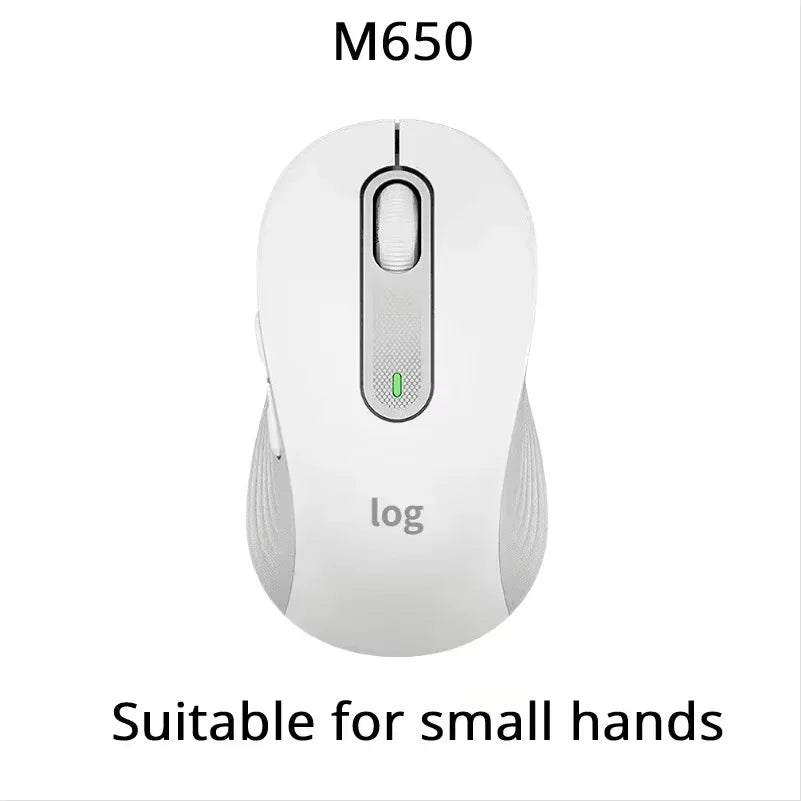 Logitech M650/M650L office laptop mouse, with a slim and portable design, making it easy to carry around for commuting.