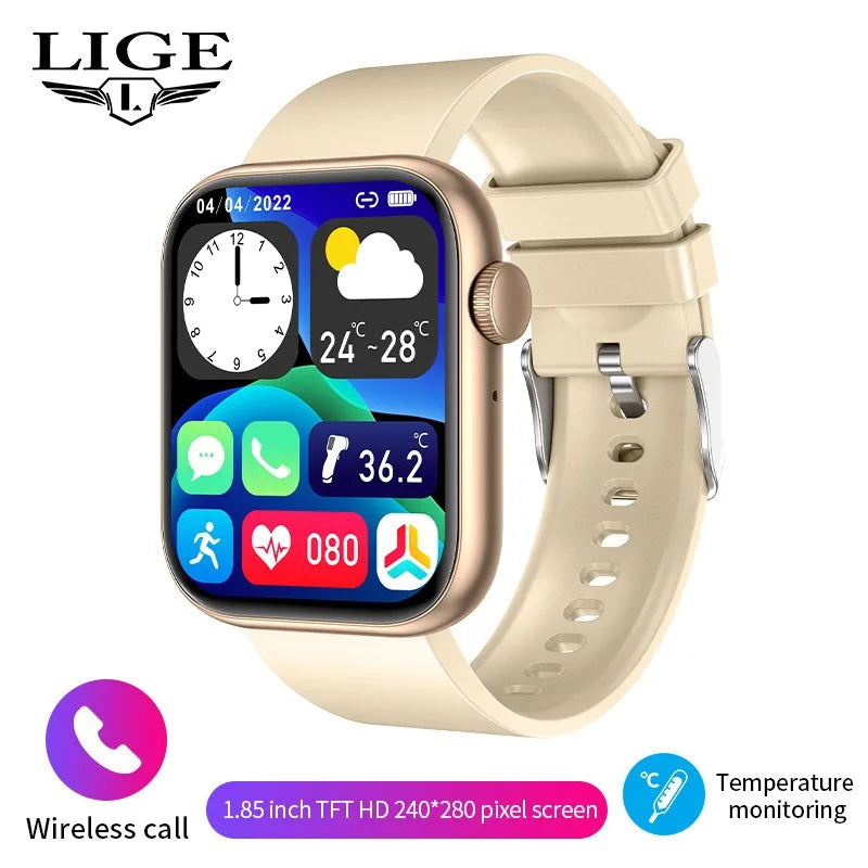 New Smart Watch For Men Full Touch Screen Bluetooth Call Waterproof Watches Sport Fitness Tracker Smartwatches Lady Reloj Mujer