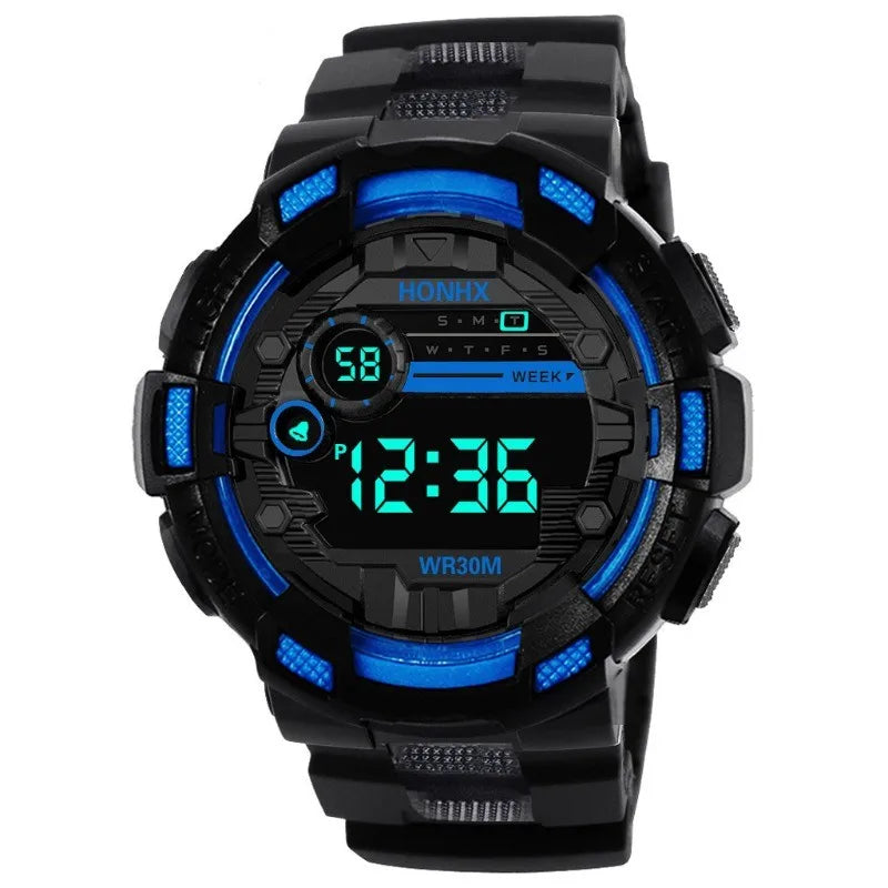 Electronic watch, student men's sports multi-function LED electronic watch