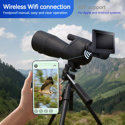 WiFi Telescope Camera Eyepiece 1080P Digital Eyepiece with 4.3 Inch IPS Screen Astronomical Telescope Accessories