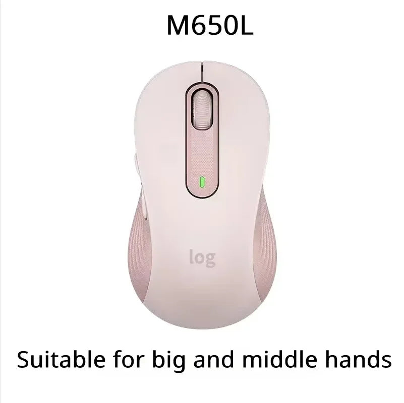 Logitech M650/M650L office laptop mouse, with a slim and portable design, making it easy to carry around for commuting.