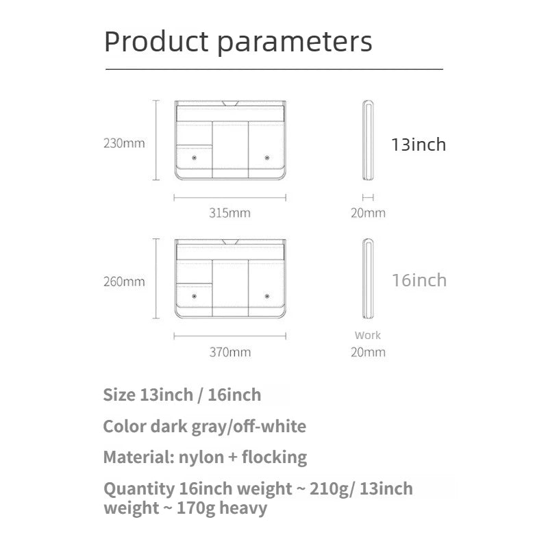 13.3/14/15.6/16 inch waterproof laptop bag front pocket can accommodate power supply, multifunctional laptop handbag briefcase