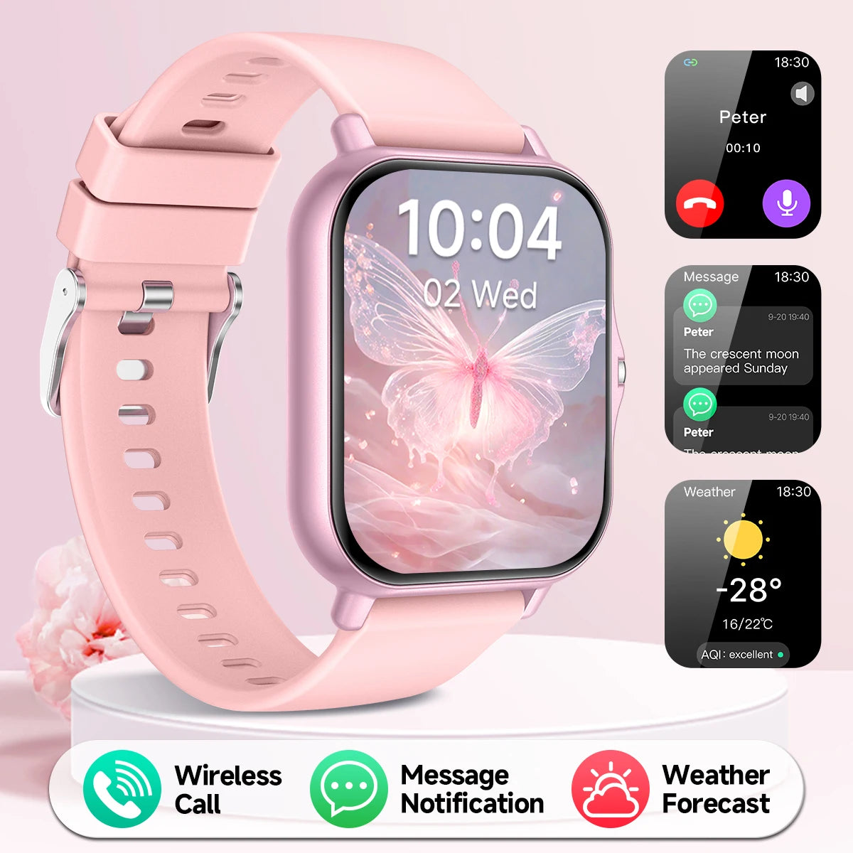 New Smartwatch 1.83-inch Touch Screen Voice Assistant Camera Control Bluetooth Call for Android/IOS Sports Watch Men Women 2026