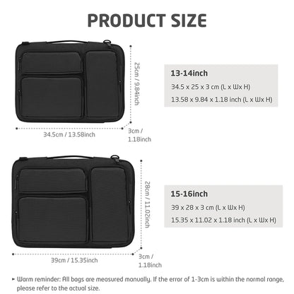Laptop Bag 13 14 15 16 Inch Laptop Shoulder Bag for Macbook Air Pro/HP/DELL/Lenovo, Shockproof protective Computer Sleeve Case