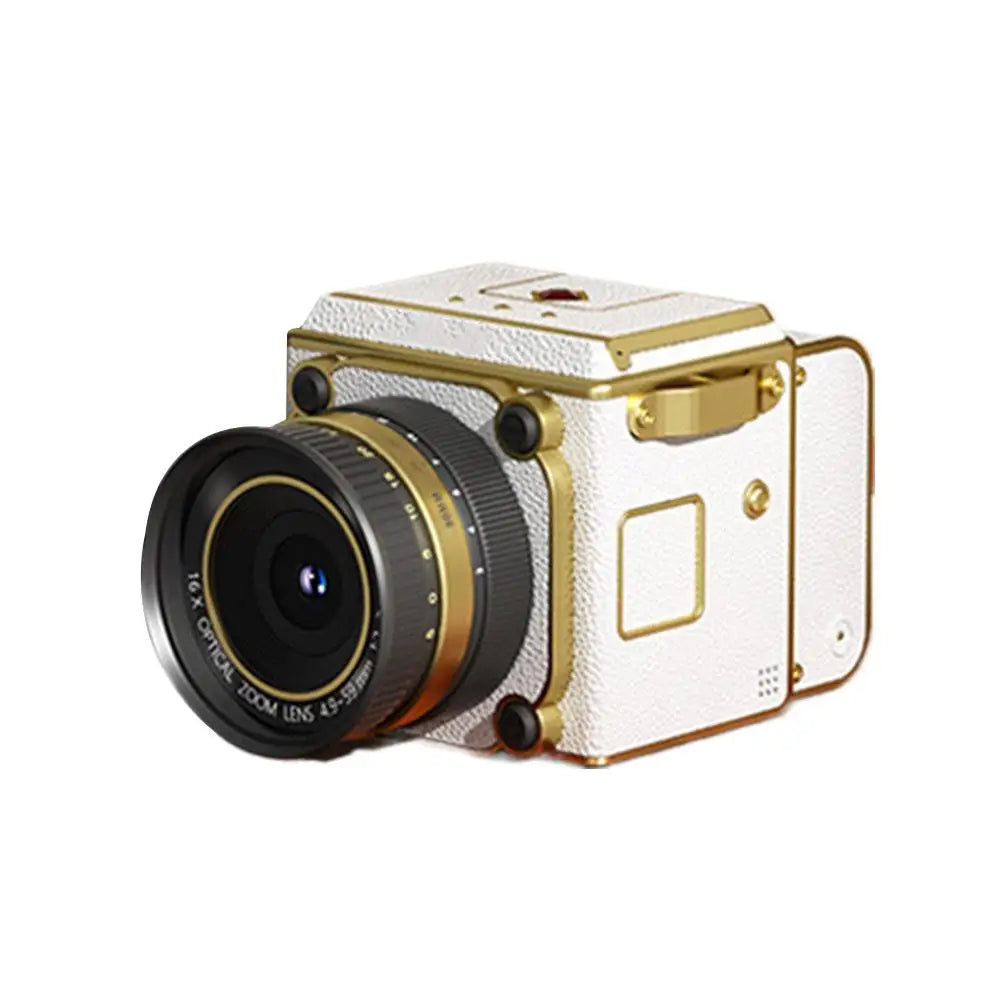 Retro Mini CCD Digital Camera - 4K HD 16X Zoom Portable Vintage Camera for Students Travel Vlogging Photography