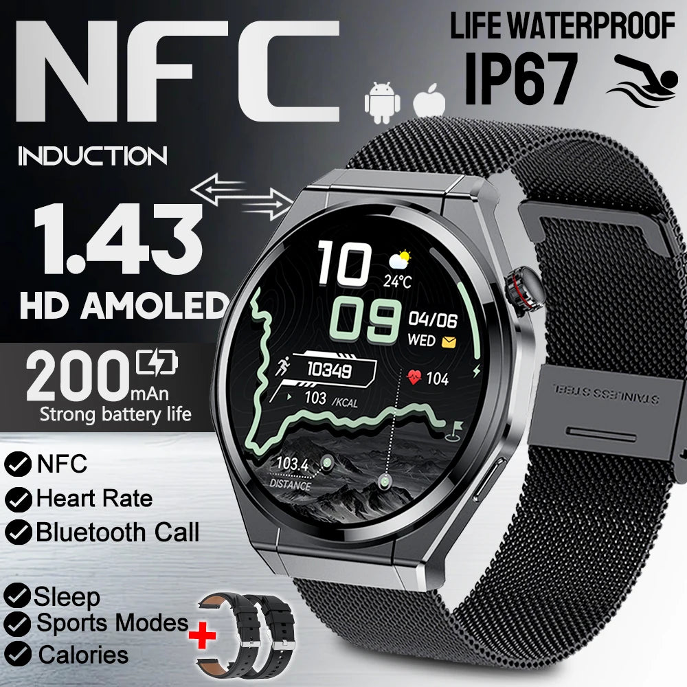 2026 New Smart Sports Watch Bluetooth Call 100+ Sports Mode IP67 Waterproof Health Reminder Sedentary Reminder Sleep Smart Watch