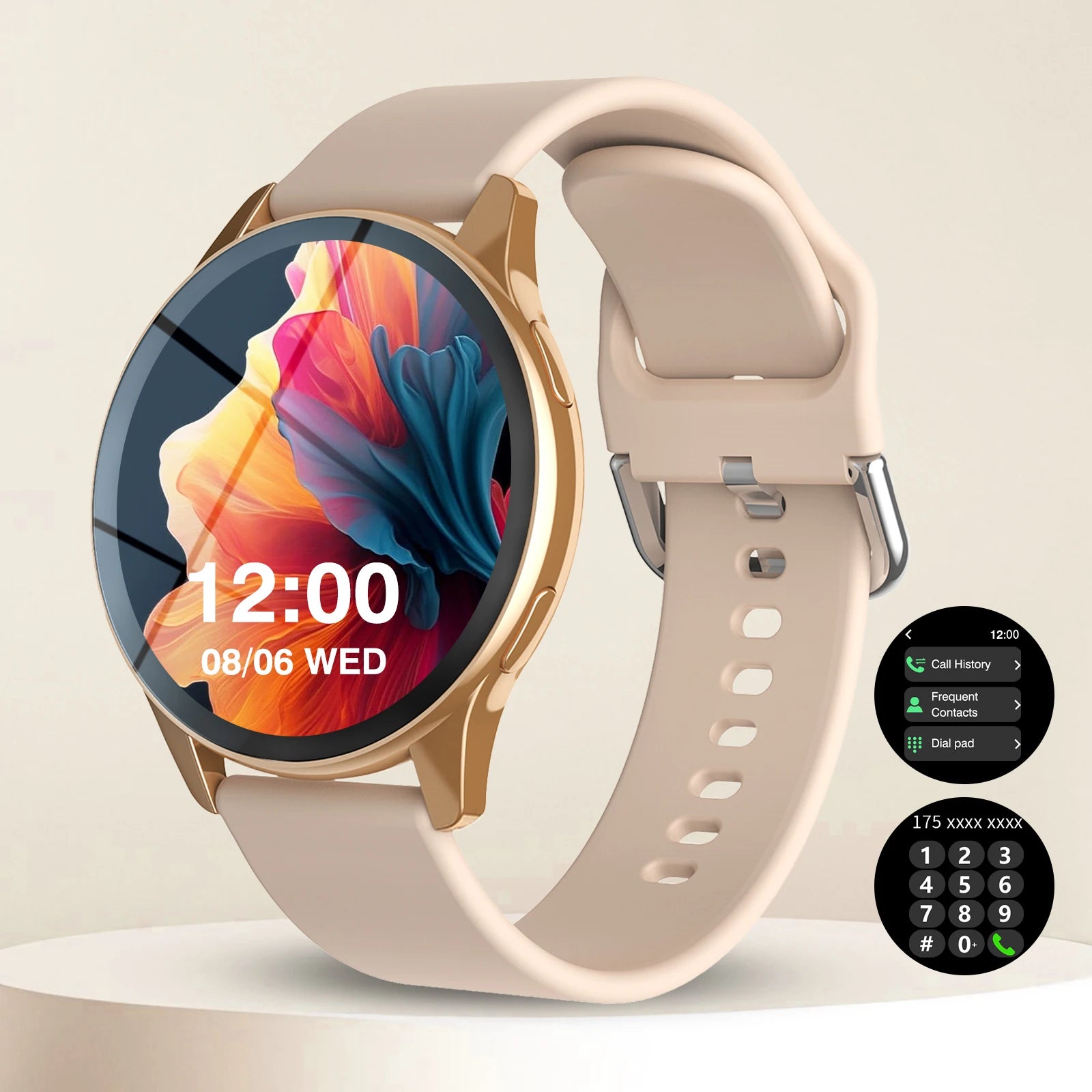 Smart Watch, Wireless Call/Dial, Multi-Sport Mode, Multiple APP Reminders, Suitable for Men and Women, Compatible with IPhone/An