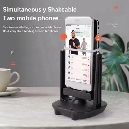 Desktop Walking Swing Shaker Mobile Phone Holder Automatic Device Shake Phone Wiggler Pedometer Brush Stepper For All Smartphone