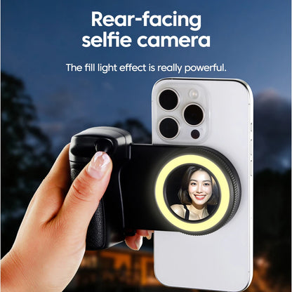 Magnetic Smartphone Selfie Fill Light Selfie Camera Handheld Bluetooth Live Video Vlog Assistant For Phone Live Video Light