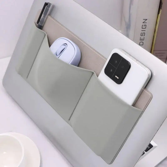 【Self-Adhesive Mouse Bag Notebook Computer Data Cable Hard Disk Storage Bag Cloth Storage Pouch】