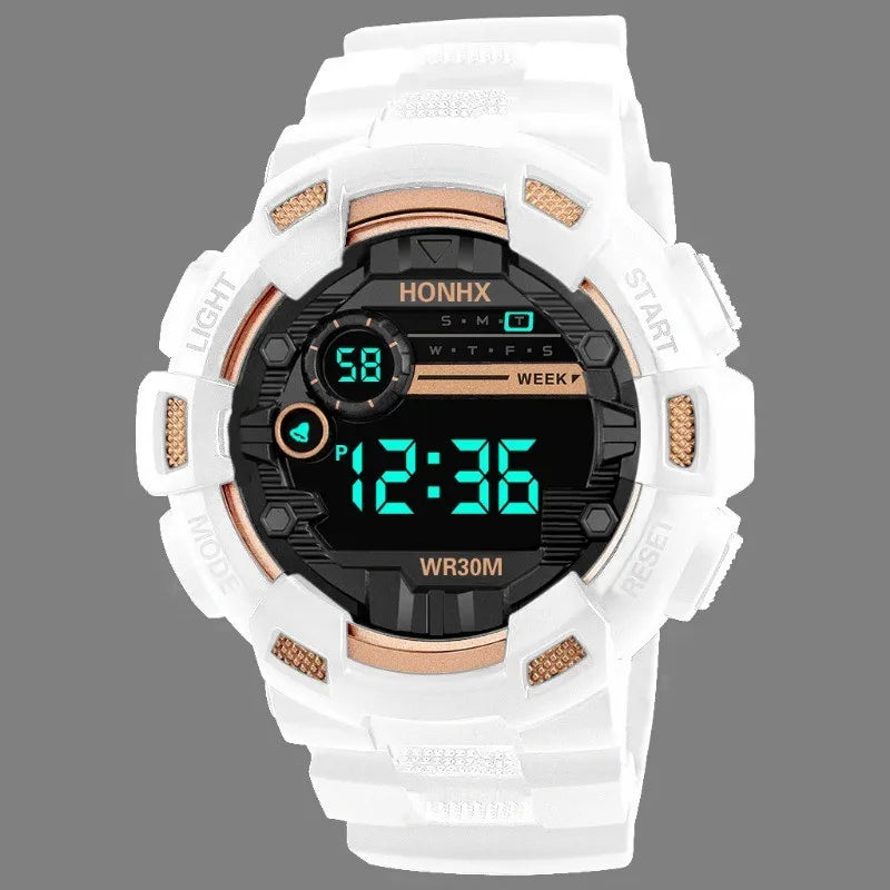 Electronic watch, student men's sports multi-function LED electronic watch