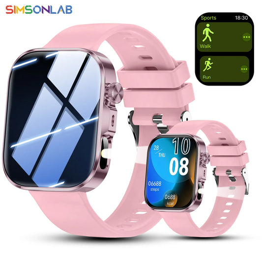 New Fashion Smart Watch for Android/IOS 2.01'Display Voice Assistant Bluetooth Call Phone Answer Sport Fitness Tracker Men Women