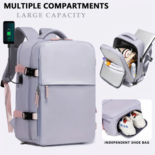 Business 16 inch laptop backpack, stylish multifunctional backpack, daily commuting, business travel, office multi-level compart